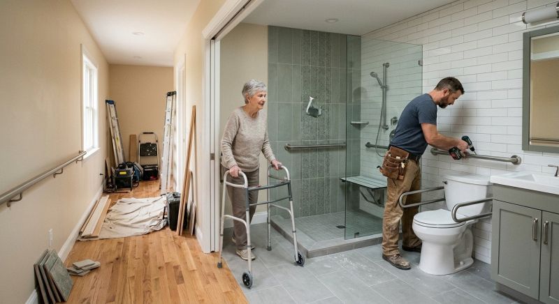 Elderly Bathroom Renovation in Alpharetta, GA