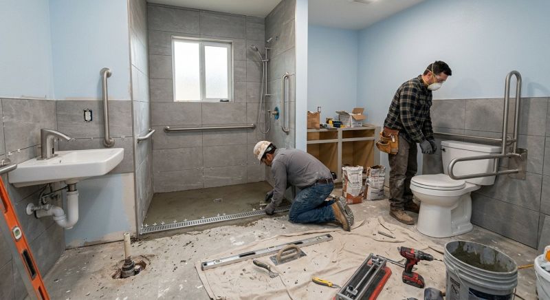 Elderly Bathroom Renovation in Alpharetta, GA
